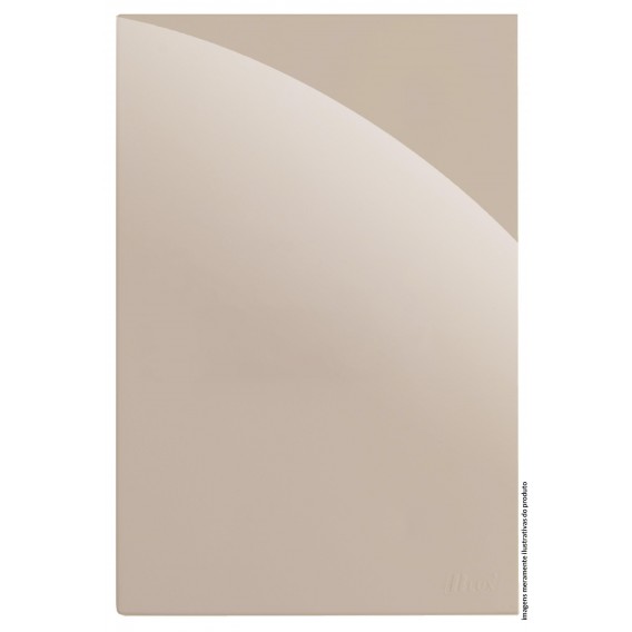 Placa Cega com Suporte 4x2 - RECTA Areia Gloss